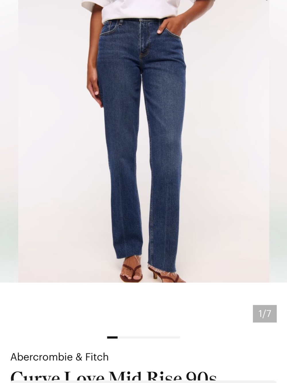 Curve Love Mid Rise 90s Straight Jean - Picture 1 of 6